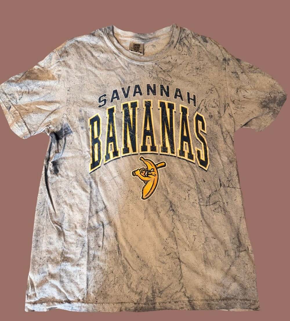 Limited Edition Savannah Bananas Size M Acid Wash T-Shirt